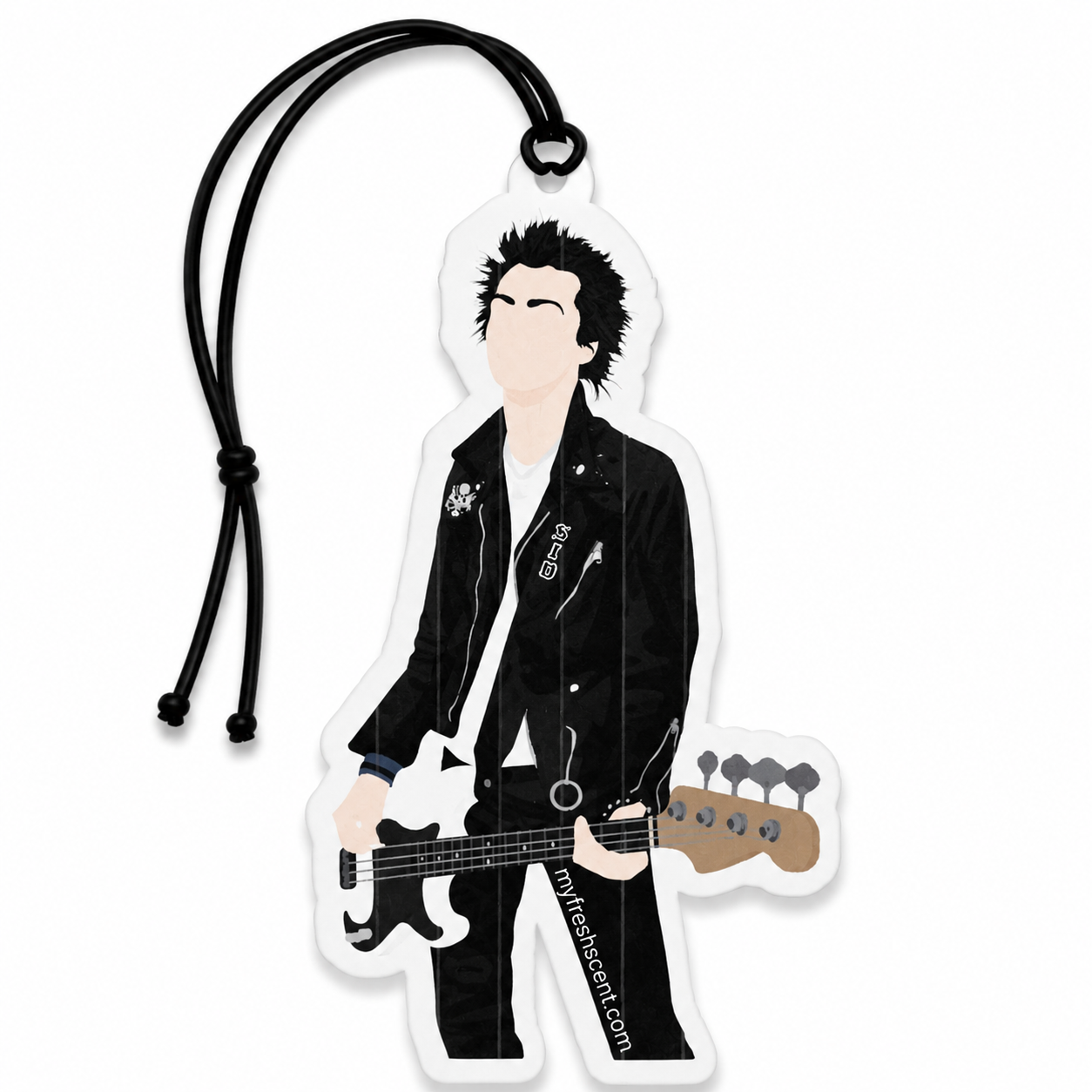 Sid Vicious Sex Pistols Inspired Air Freshener | Punk Rock Hanging Car Air Freshener