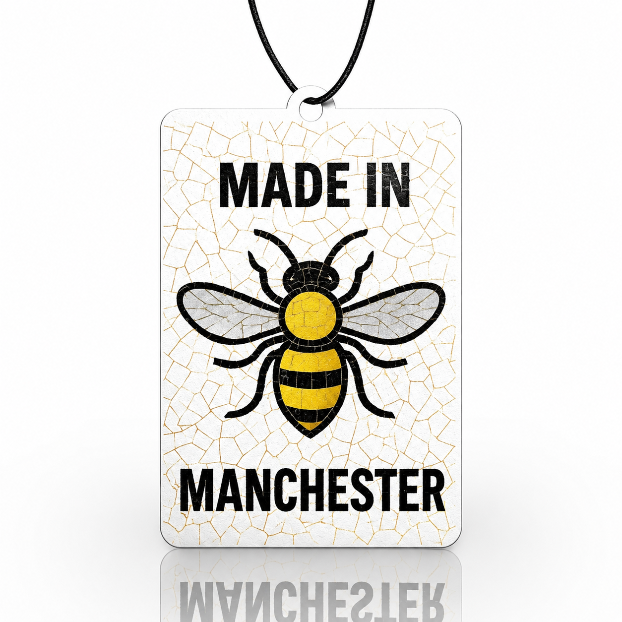 Made in Manchester Car Air Freshener – Infuse Your Drive with Local Charm