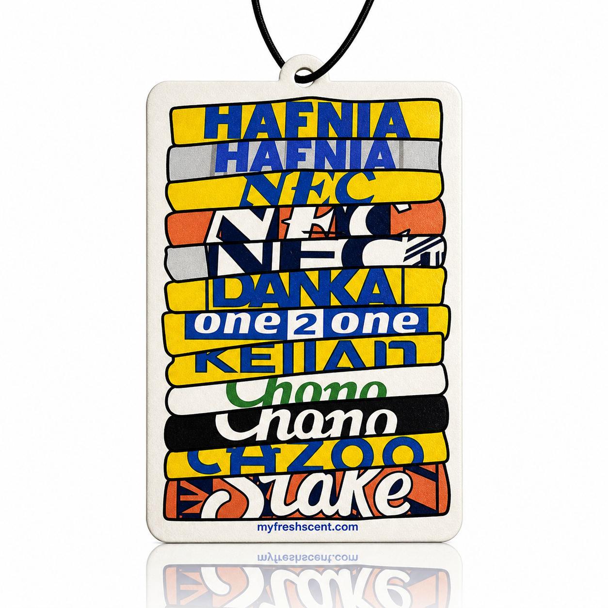 Everton fc away shirt stack illustration car air freshener