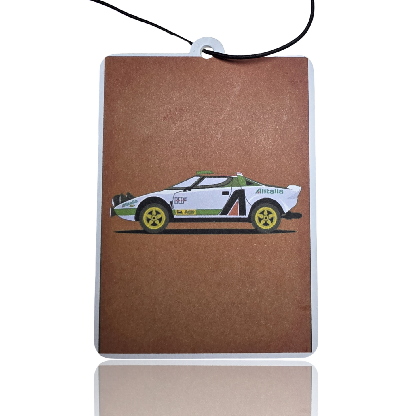 Lancia Stratos Air Freshener - Minimalist Car Accessory for Enthusiasts - Unique Novelty Gift