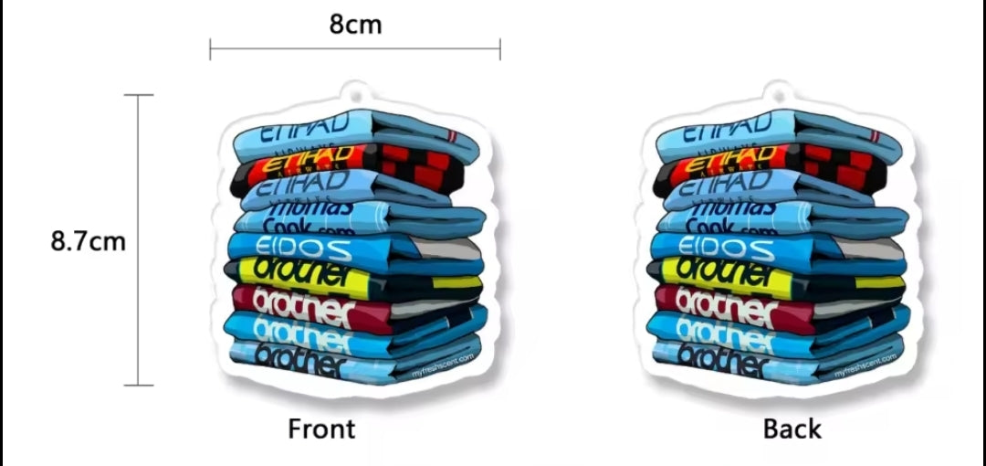 Man City Home Shirt Stack Car Air Freshener