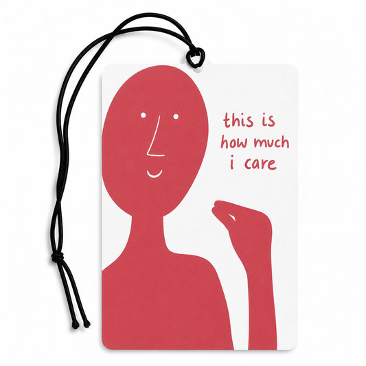 This Is How Much I Care Funny Car Air Freshener | Novelty Hanging Car Freshener Gift