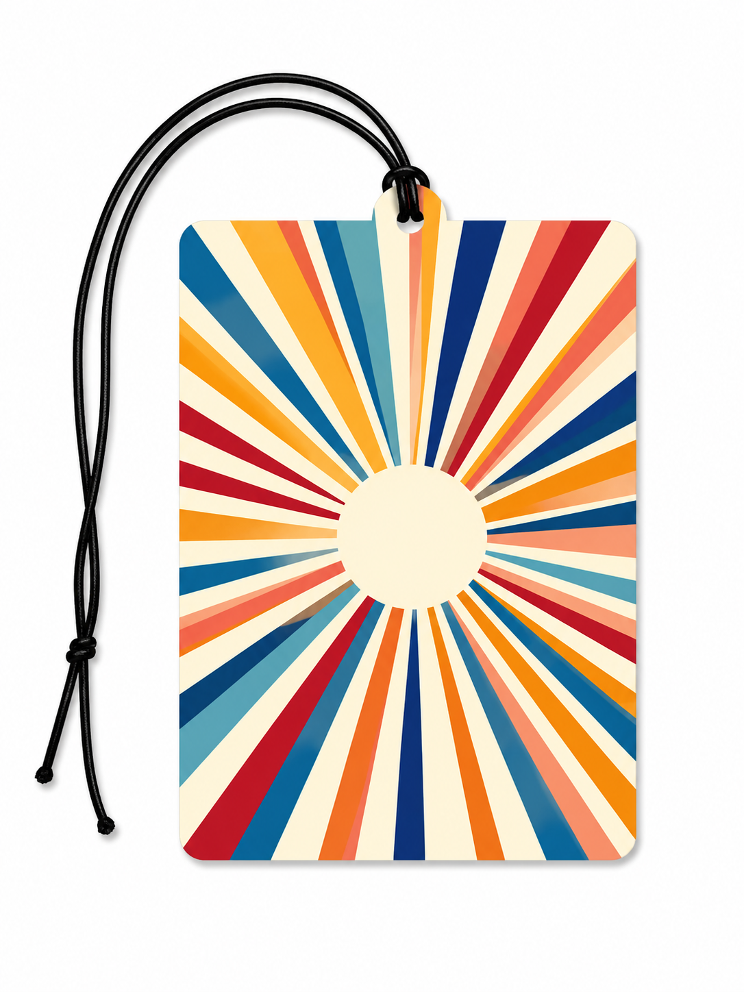 Elevate Your Drive with the Retro Sunburst Car Air Freshener
