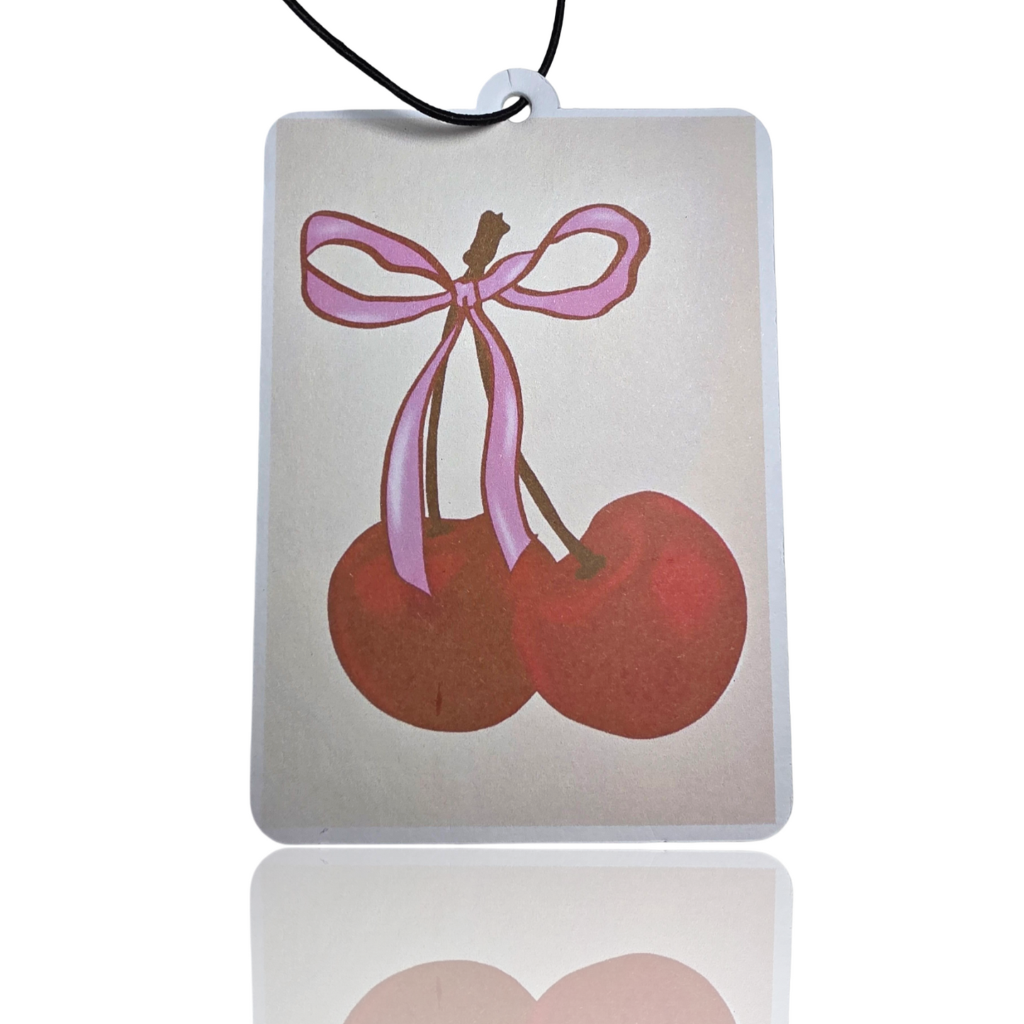 Sweet Cherry Car Air Freshener - Cute Coquette Red Cherry Hanging Accessory - Novelty Car Gift