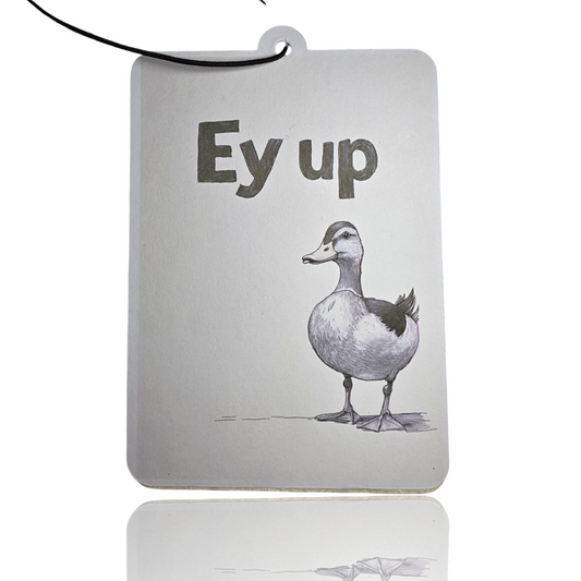 Ey Up Duck Car Air Freshener - Comical Scented Accessory for Vehicles
