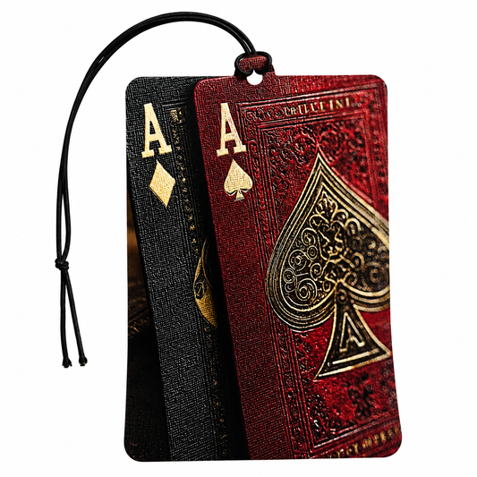 Aces playing cards car air freshener 