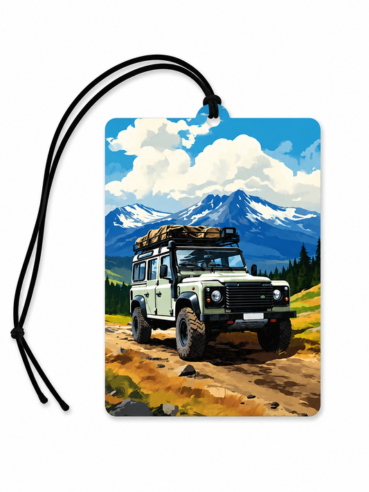 Off-Roading Defender Car Air Freshener - Elevate Your Adventure Experience