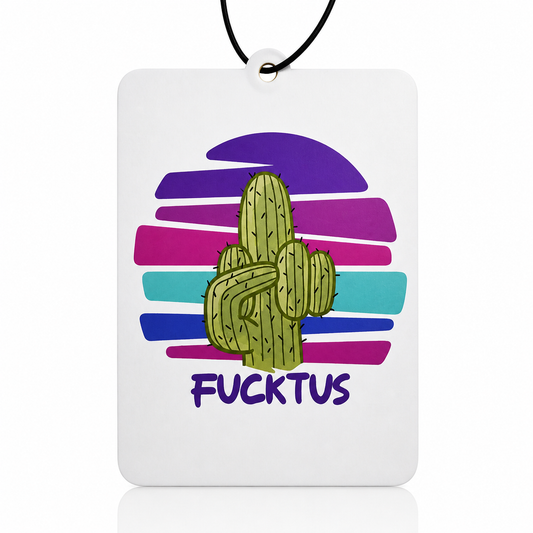 Cactus fucktus designn white car air freshener 