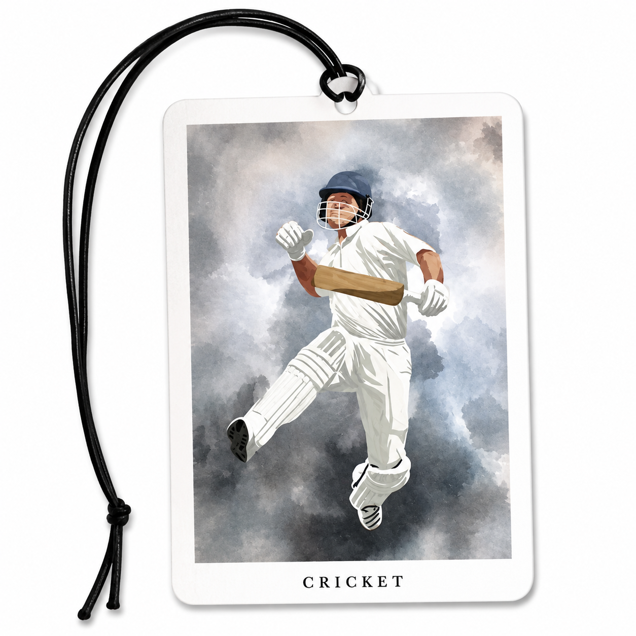 Cricket Batsman Car Air Freshener – Cricket Lover Hanging Auto Air Freshener