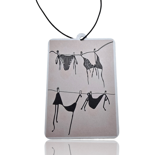 Minimalist Lingerie Car Air Freshener - Unique Novelty Accessory for Your Vehicle
