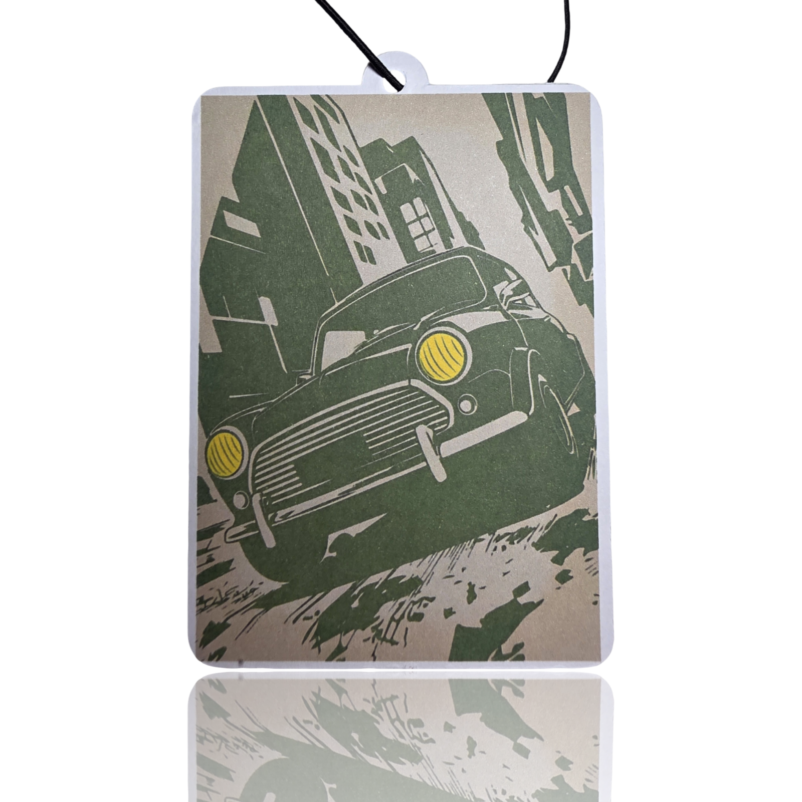 Vintage Noir Classic Mini Car Air Freshener - Retro Aesthetic Hanging Accessory - Novelty Car Gift - MyFreshScent