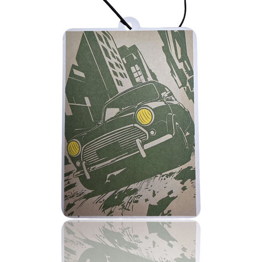 Vintage Noir Classic Mini Car Air Freshener - Retro Aesthetic Hanging Accessory - Novelty Car Gift