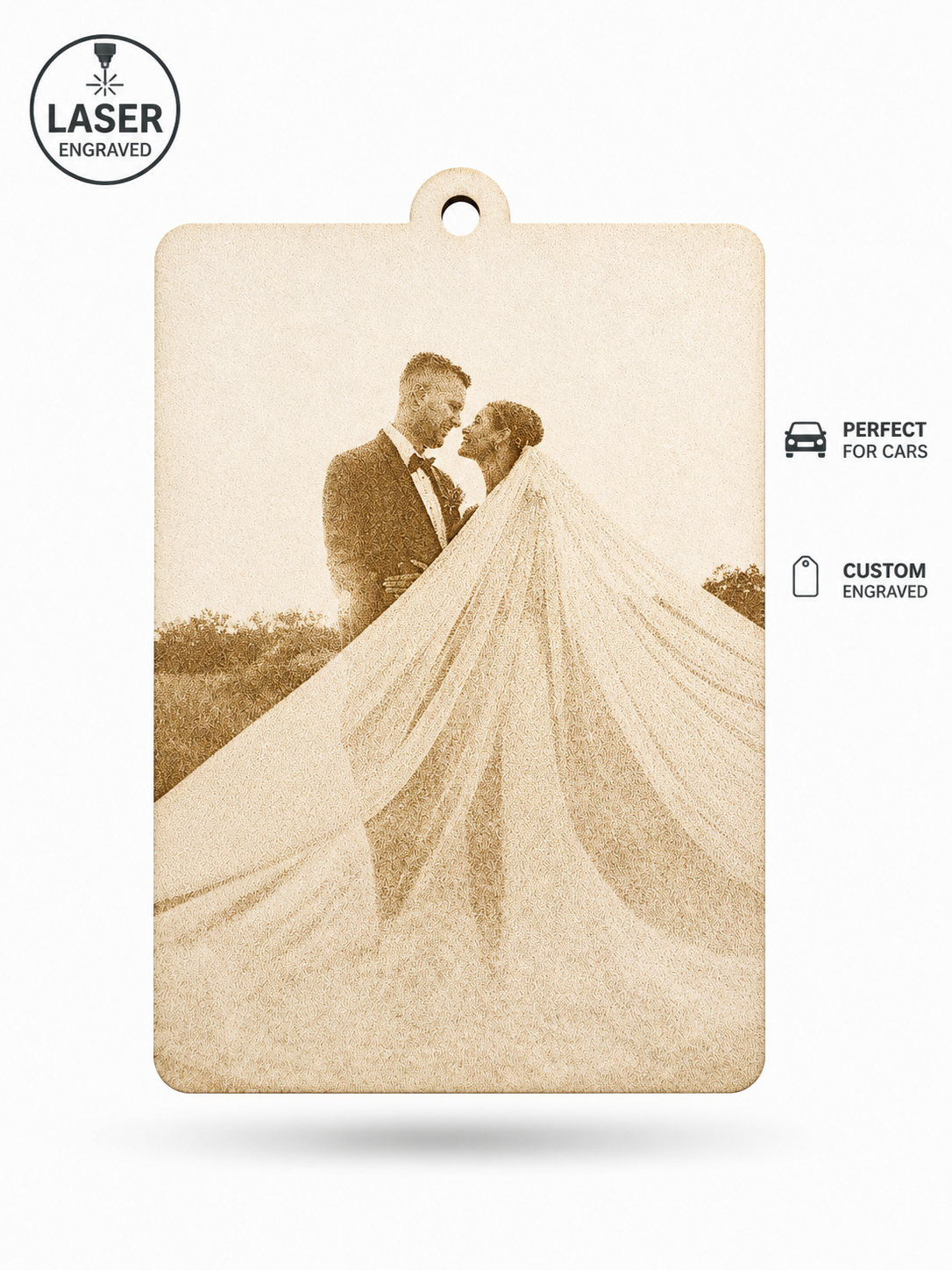 Custom Laser Engraved Car Air Freshener – Personalise Your Driving Experience