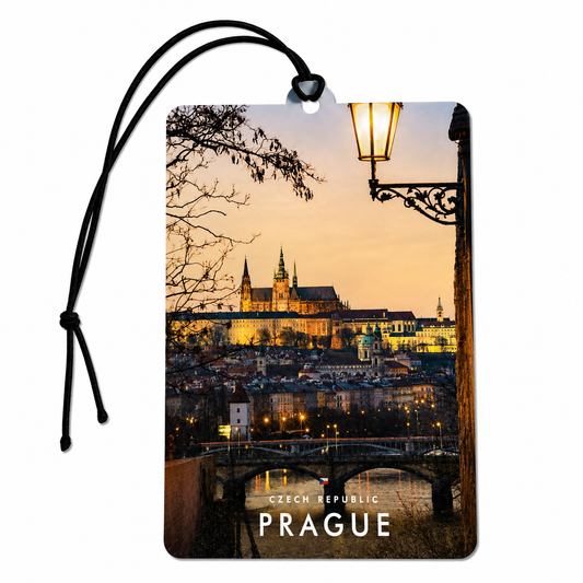 Prague Czech Republic Car Air Freshener – Prague Castle City Travel Souvenir Car Accessory Gift