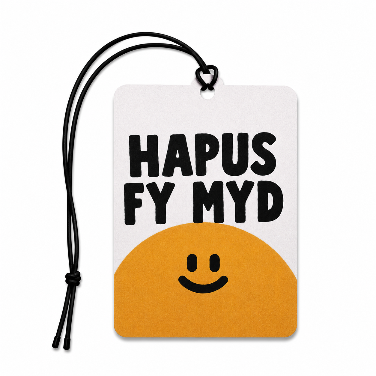 Awr Hapus Car Air Freshener | Welsh Happy Hour Hanging Car Air Freshener | Welsh Language Gift