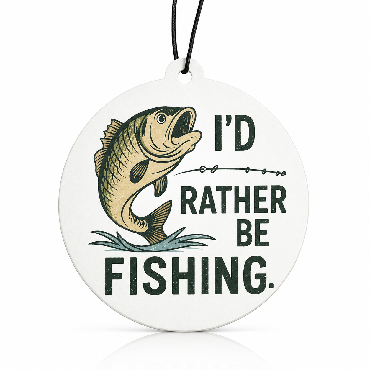Freshen Up Your Drive with the Rather Be Fishing Car Air Freshener