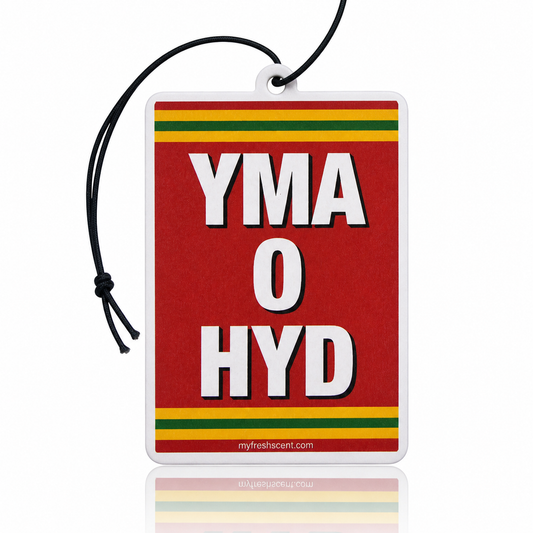 Welsh Yma O Hyd Air Freshener - Authentic Welsh Language Car Freshener - MyFreshScent