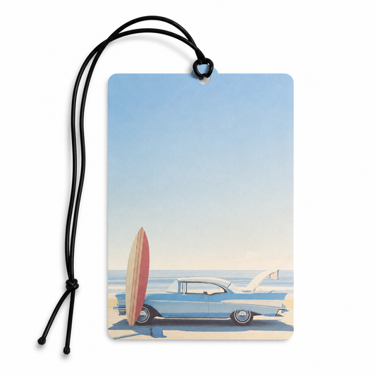 Vintage Surf Car Air Freshener | Retro Beach Hanging Car Air Freshener