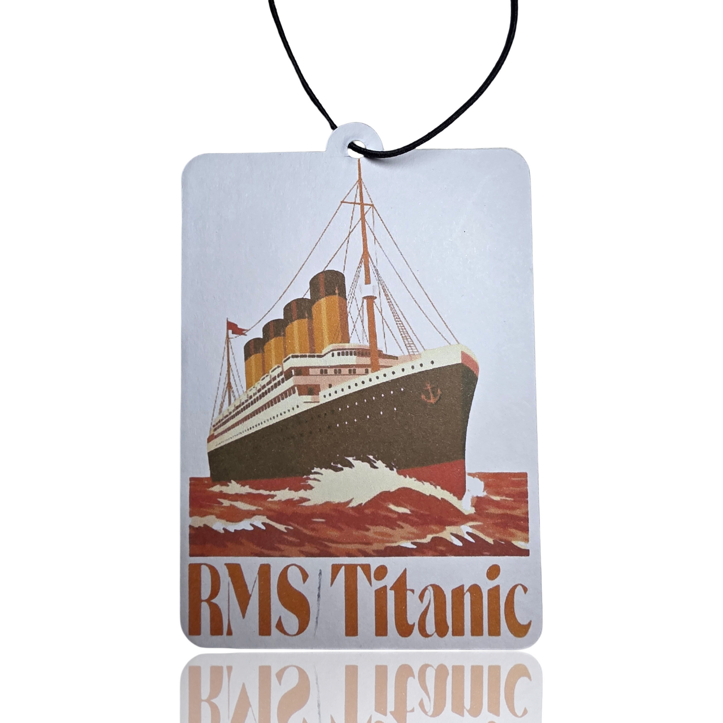 RMS Titanic Car Air Freshener - Vintage Nautical Inspired Hanging Accessory for Your Car - Unique Gift Idea