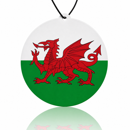 Welsh national flag car air freshener 